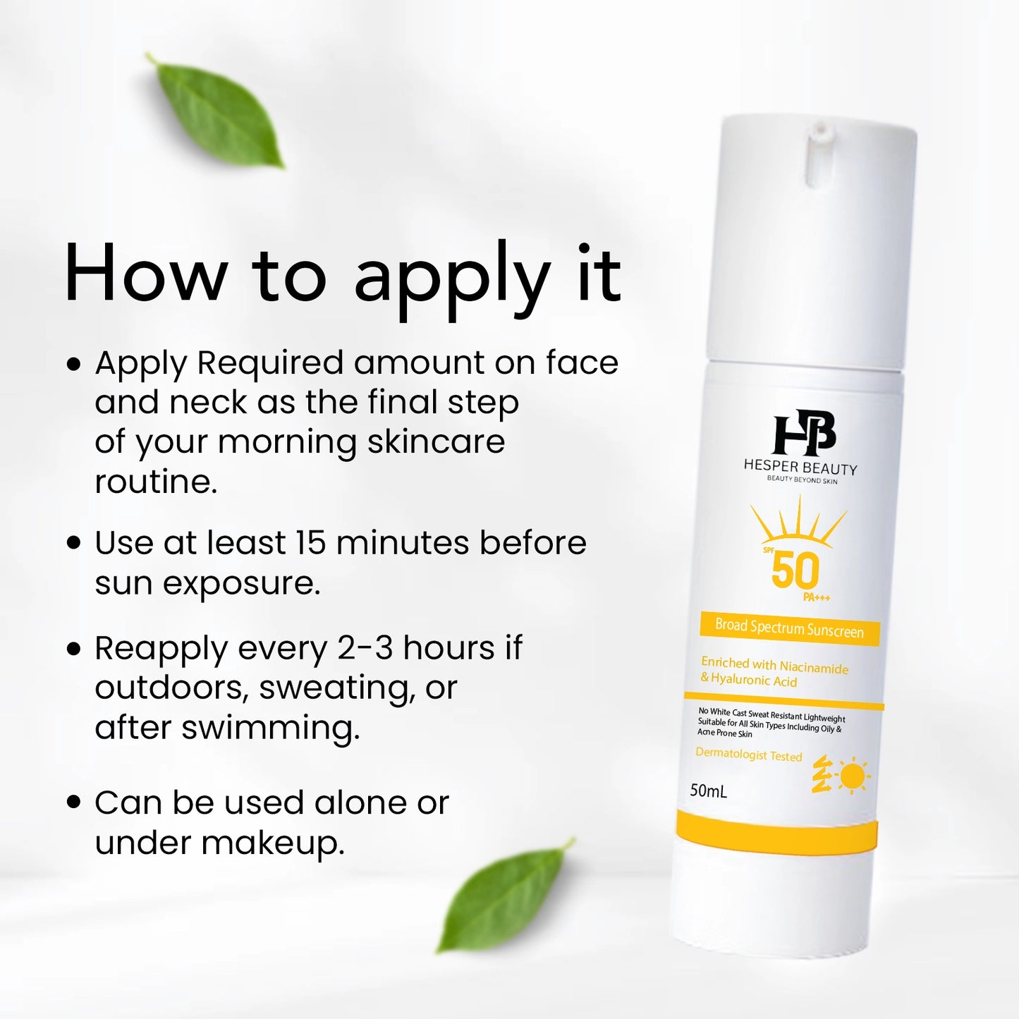 Broad Spectrum Sunscreen SPF 50 PA+++