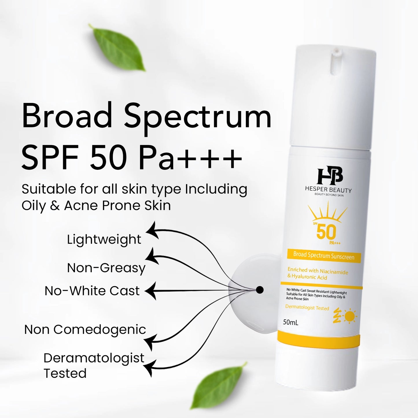 Broad Spectrum Sunscreen SPF 50 PA+++