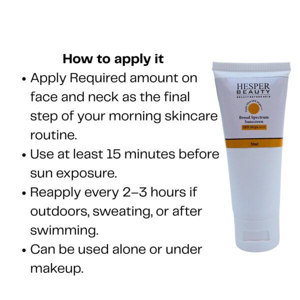 Broad Spectrum Sunscreen SPF 50 PA+++ - Image 2